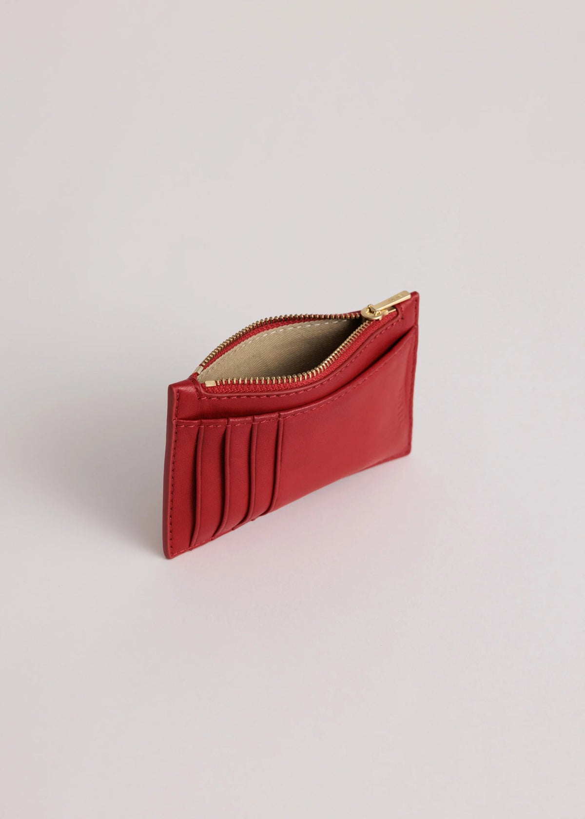 Frank Cardholer - Lobster Red Lambskin