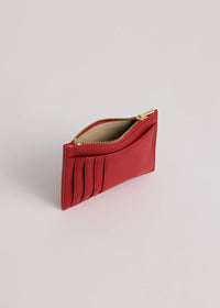 Frank Cardholer - Lobster Red Lambskin