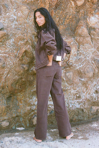 Mid Rise Recycled Denim - Cocoa