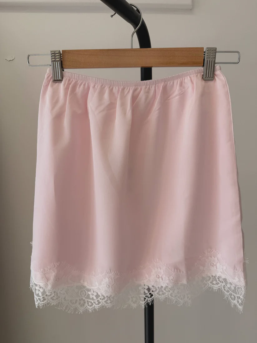 Cupro Lace Skirt - Rose