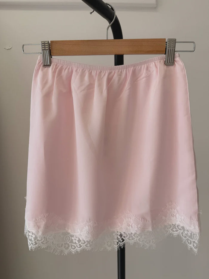 Cupro Lace Skirt - Rose