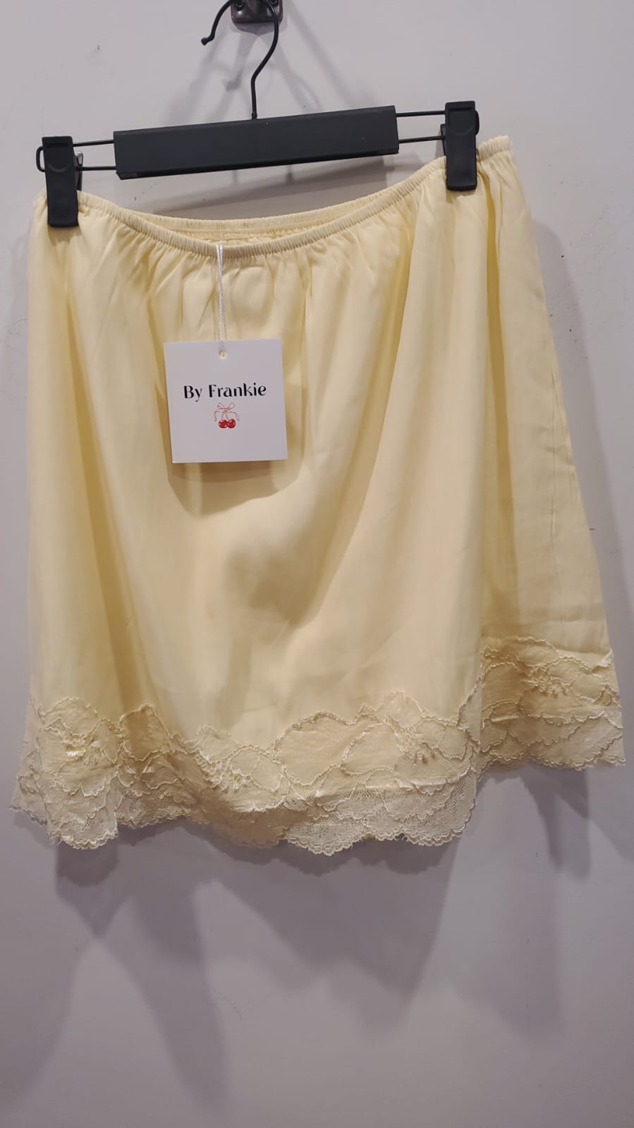 Yellow Cupro Lace Skirt