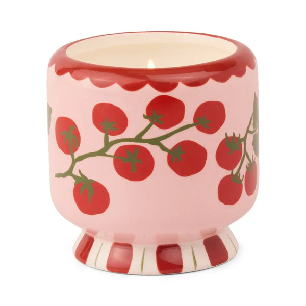 A DOPI TOMATO CERAMIC CANDLE - HEIRLOOM TOMATO