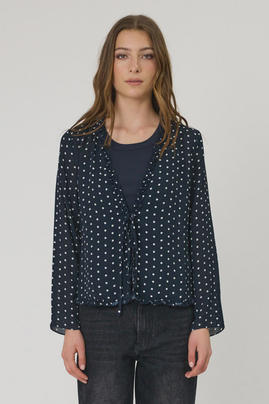 ADINA TOP - INDIGO SPOT