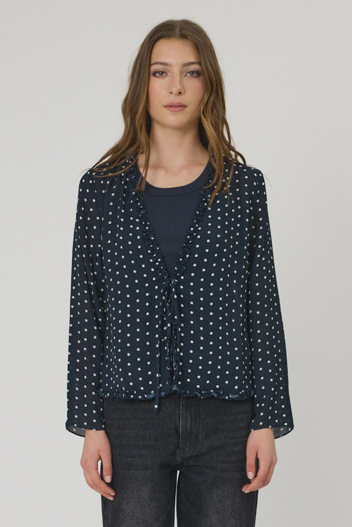 ADINA TOP - INDIGO SPOT