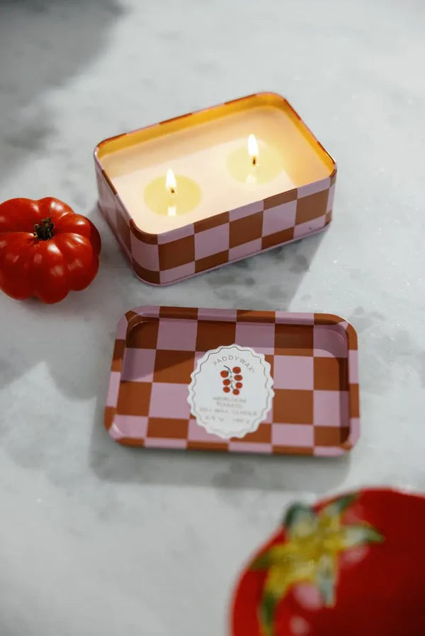 A DOPO TOMATO TIN CANDLE - HEIRLOOM TOMATO
