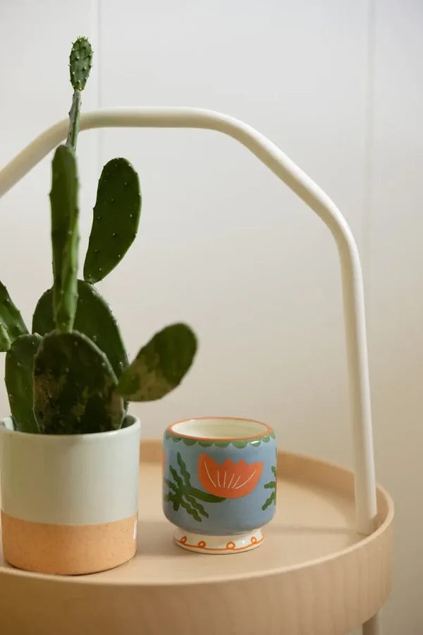 A DOPO FLOWER CERAMIC CANDLE - CACTUS FLOWER