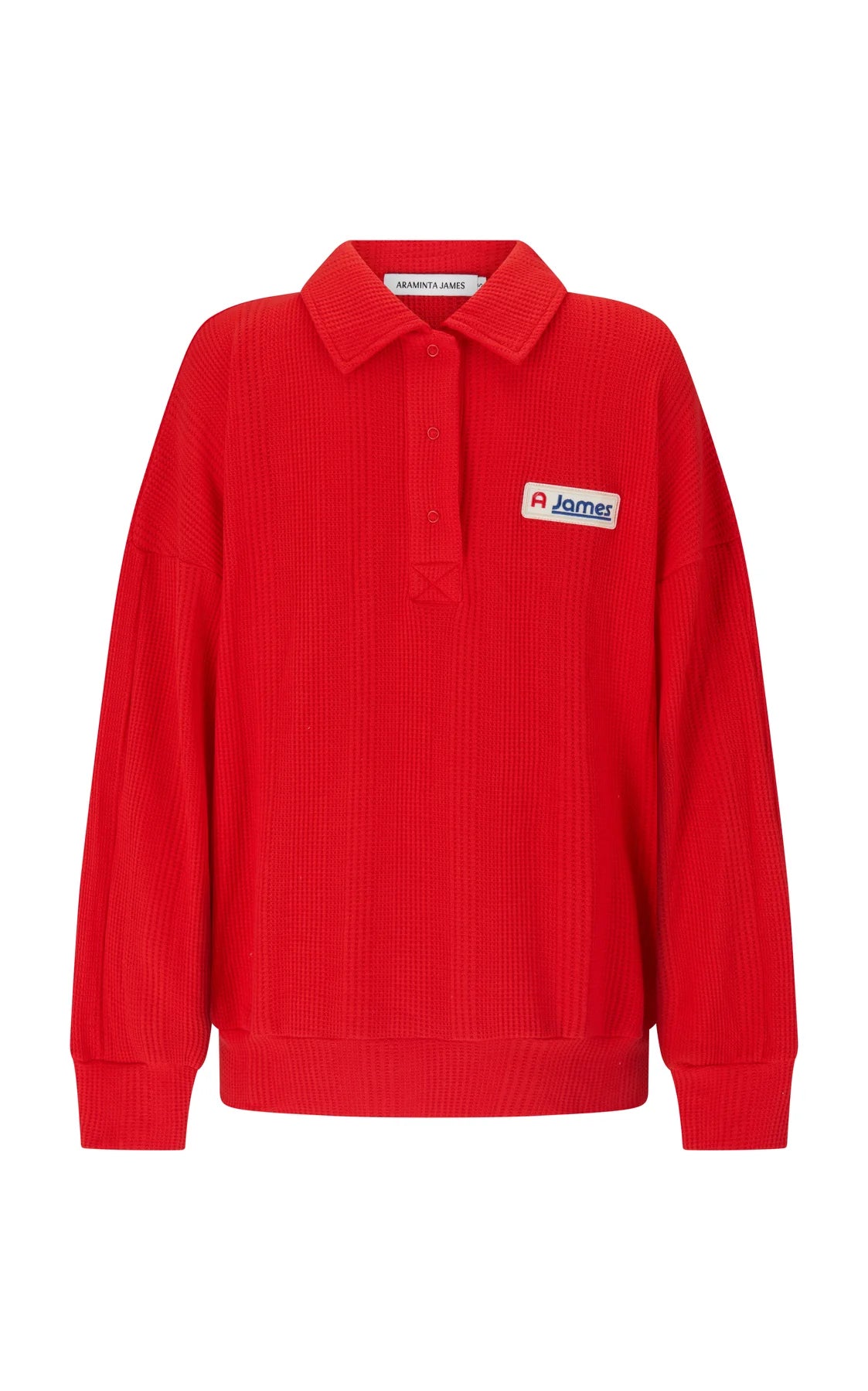 Tiva Waffle Sweatshirt - Apple Red