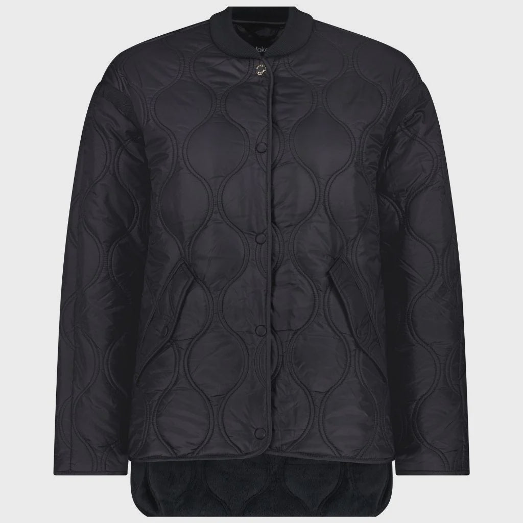 Talei Quilted Bomber | Black