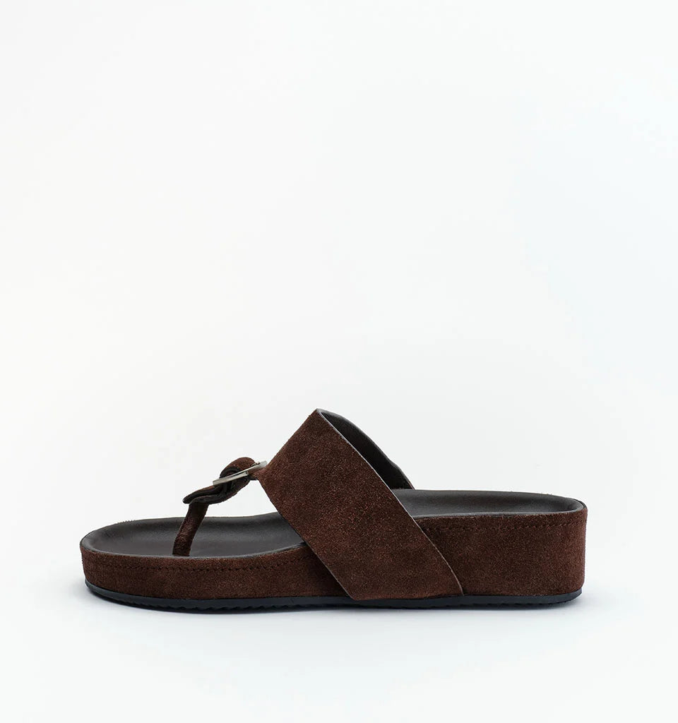 Akira - Chocolate Brown Suede
