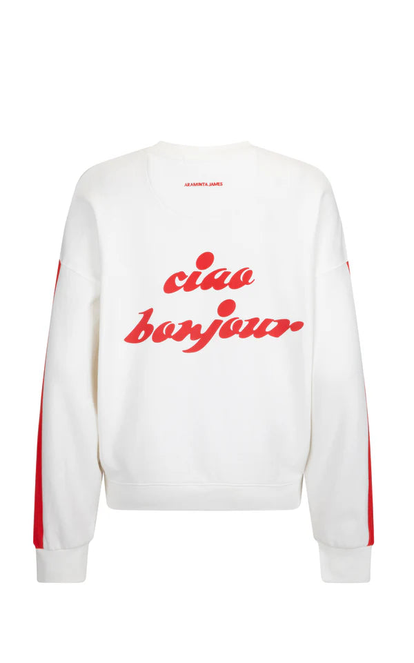 Ciao Bonjour Sweatshirt - Snow