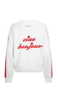Ciao Bonjour Sweatshirt - Snow