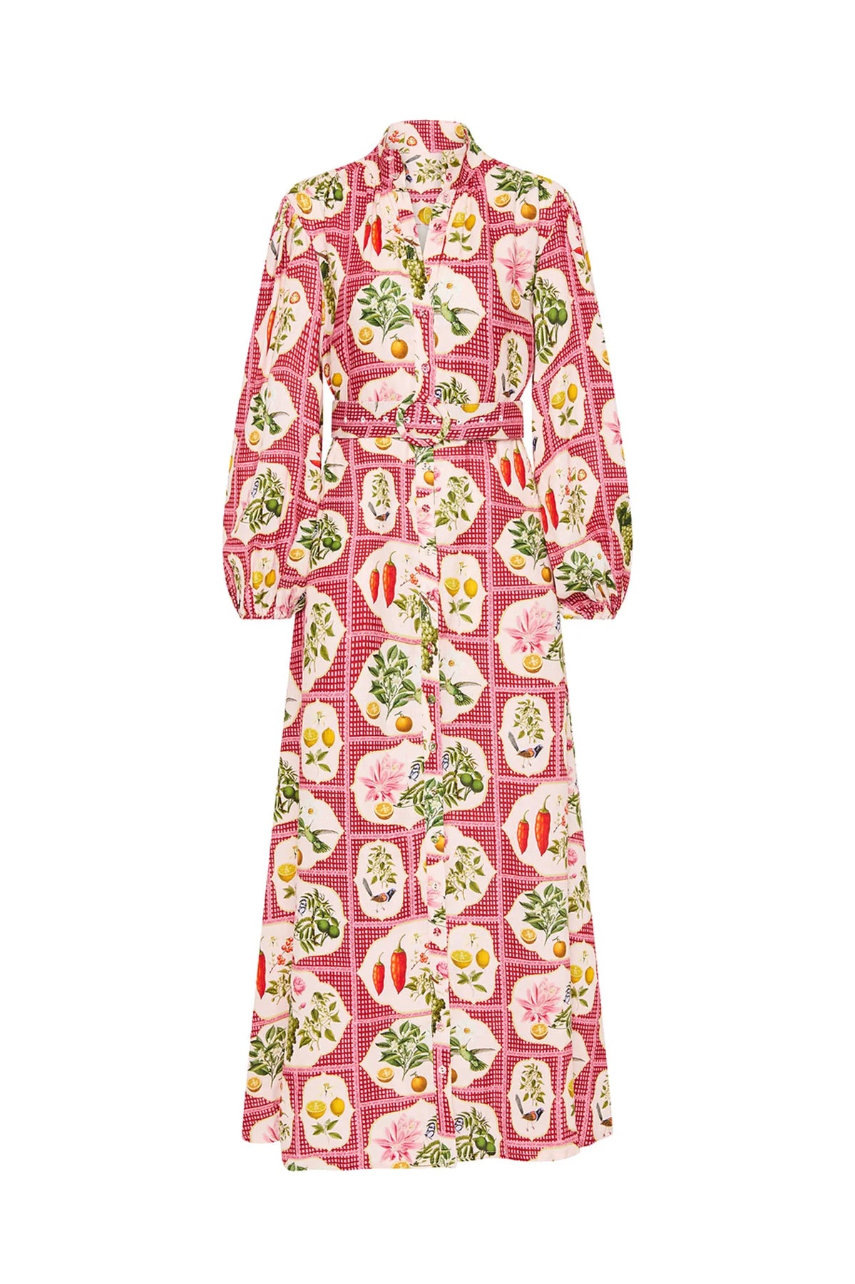 Noddy Dress - Pink Citrus