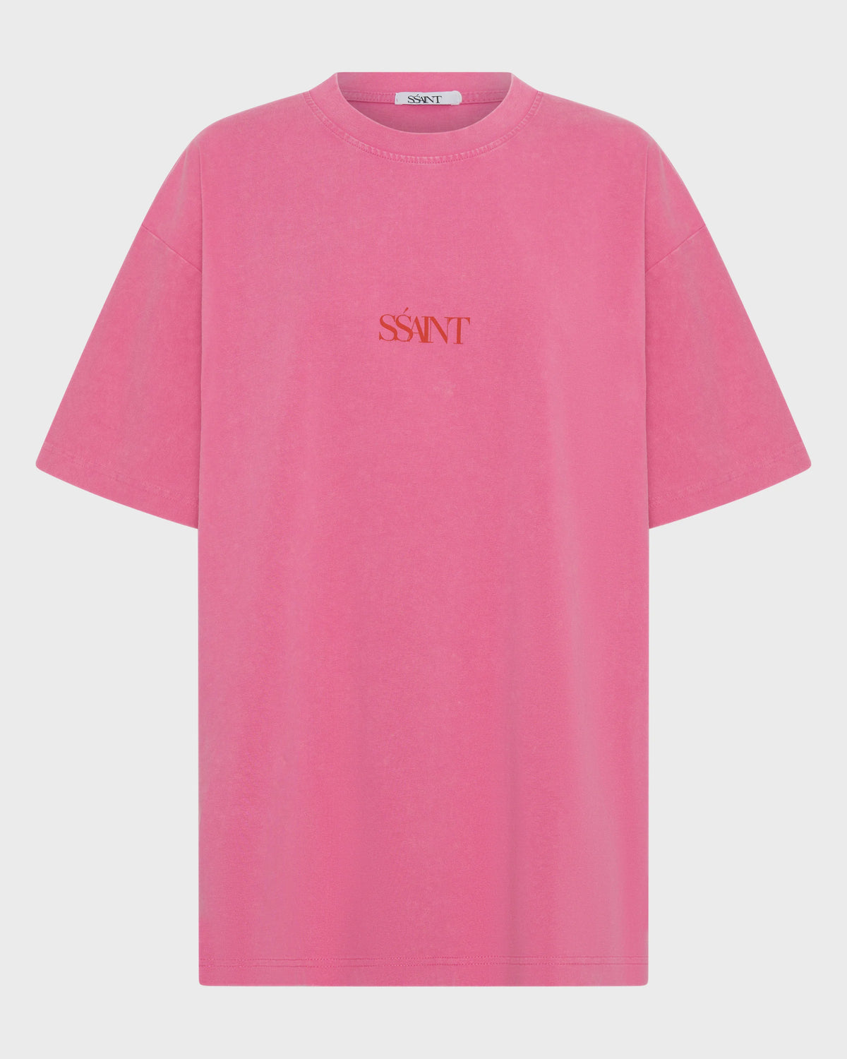 NO VACANCY TEE - ACID WASH DARK PINK