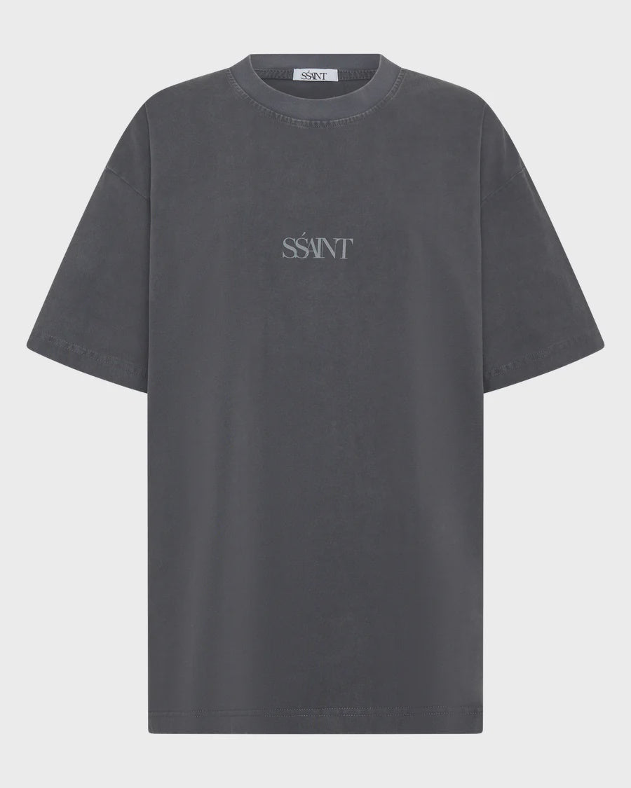 NO VACANCY TEE - ACID WASH CHARCOAL