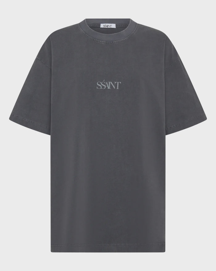 NO VACANCY TEE - ACID WASH CHARCOAL
