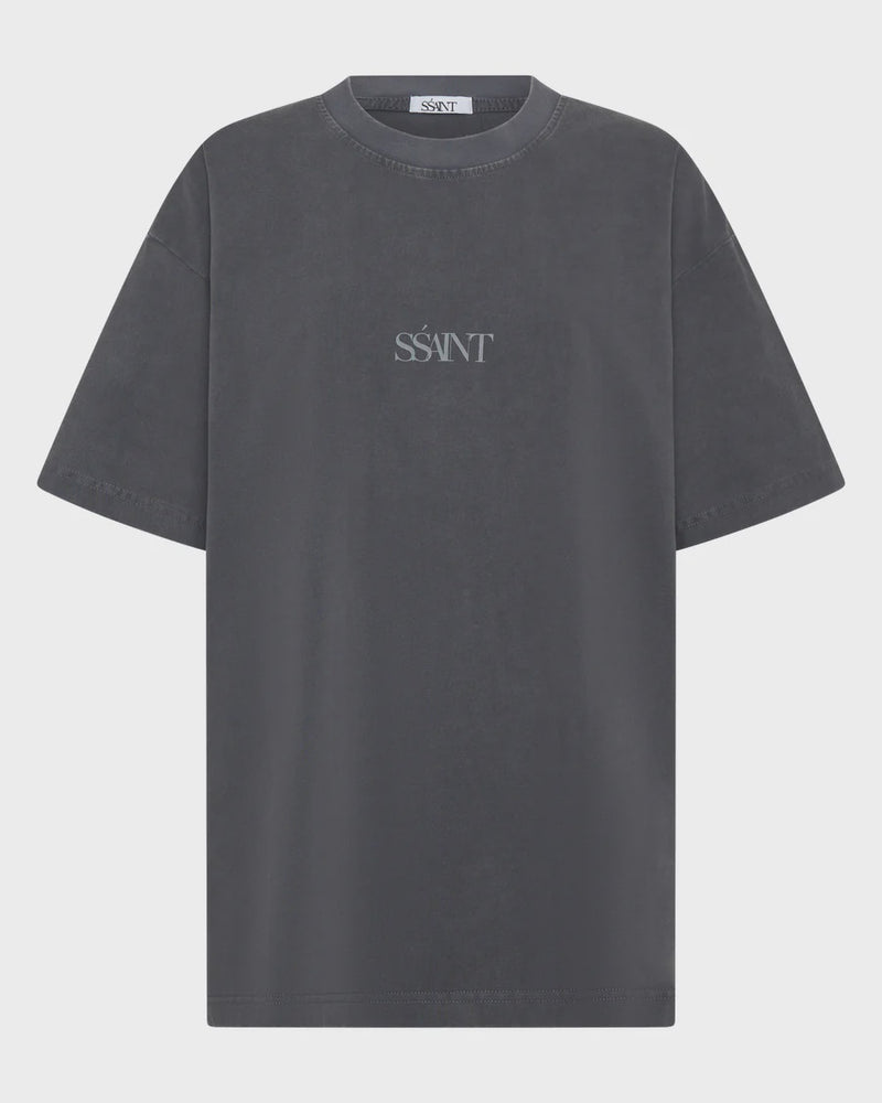 NO VACANCY TEE - ACID WASH CHARCOAL
