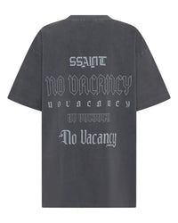 NO VACANCY TEE - ACID WASH CHARCOAL