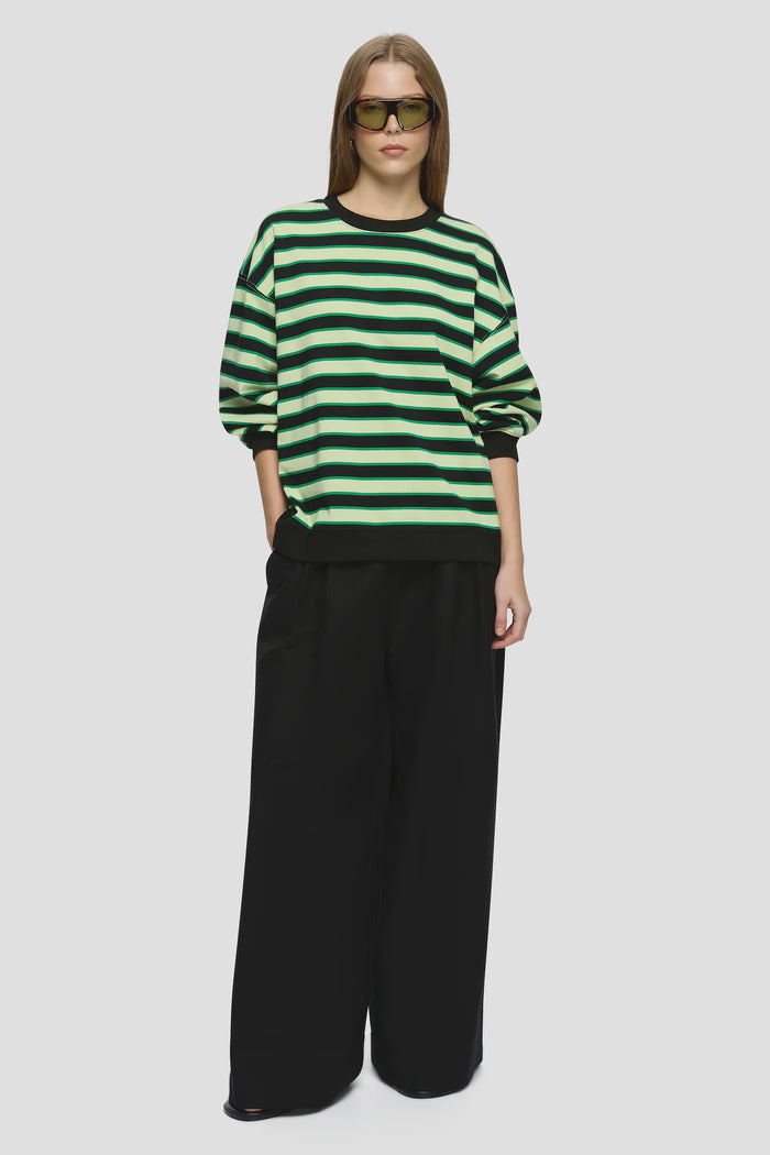 Bruna Sweater Green Stripe