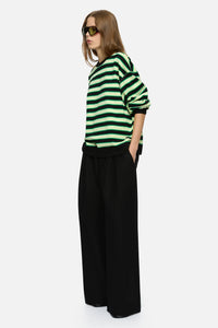 Bruna Sweater Green Stripe