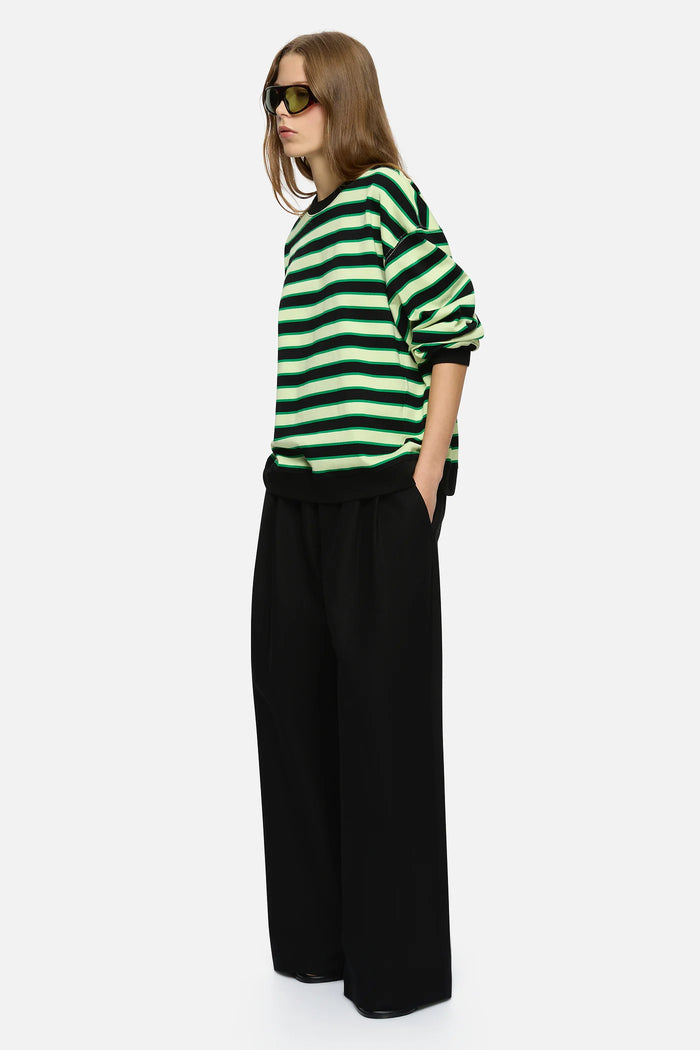 Bruna Sweater Green Stripe