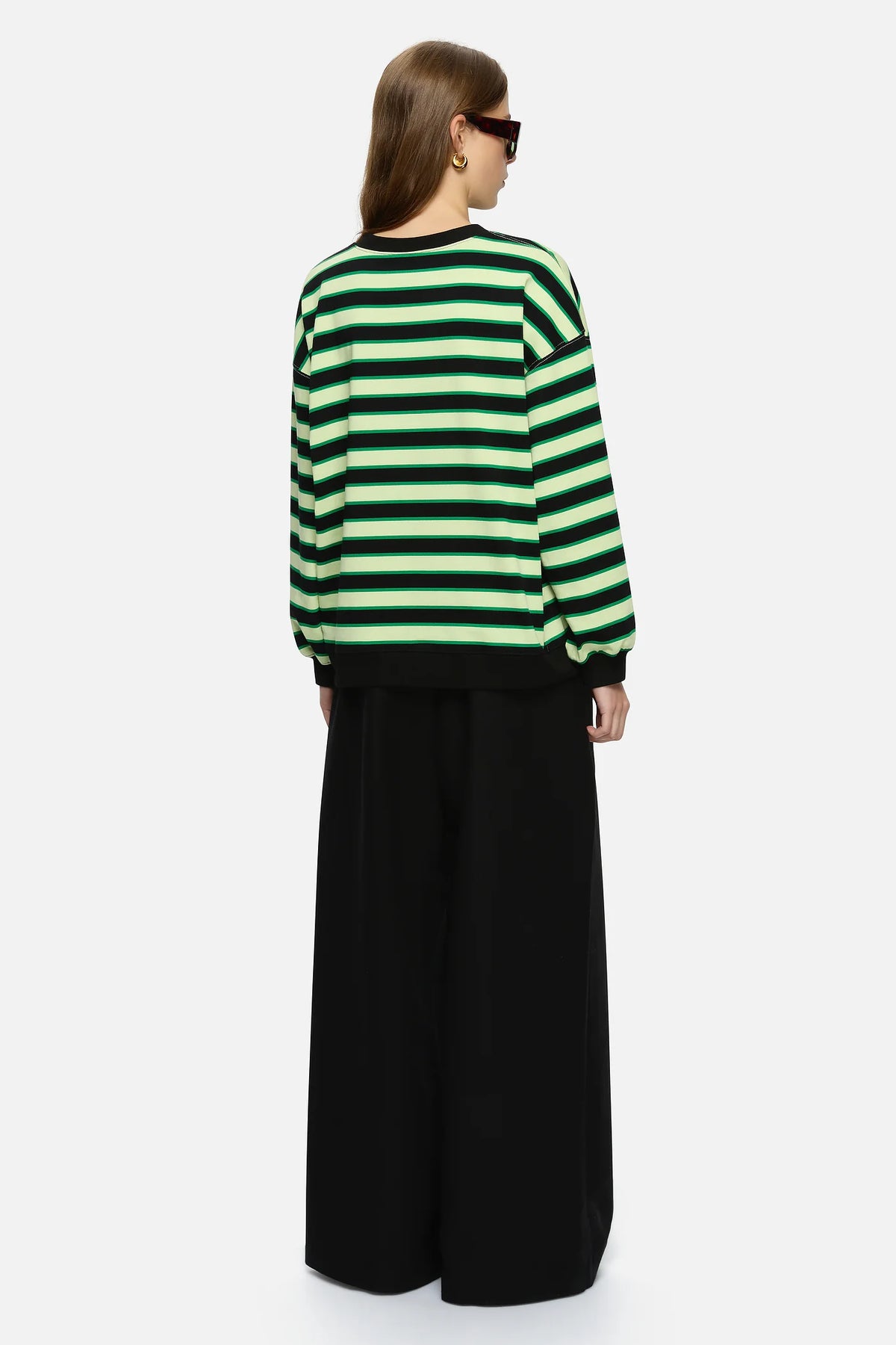 Bruna Sweater Green Stripe