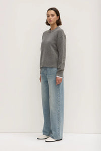 Beau Wool Merino Knit - Grey Marle
