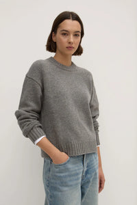 Beau Wool Merino Knit - Grey Marle