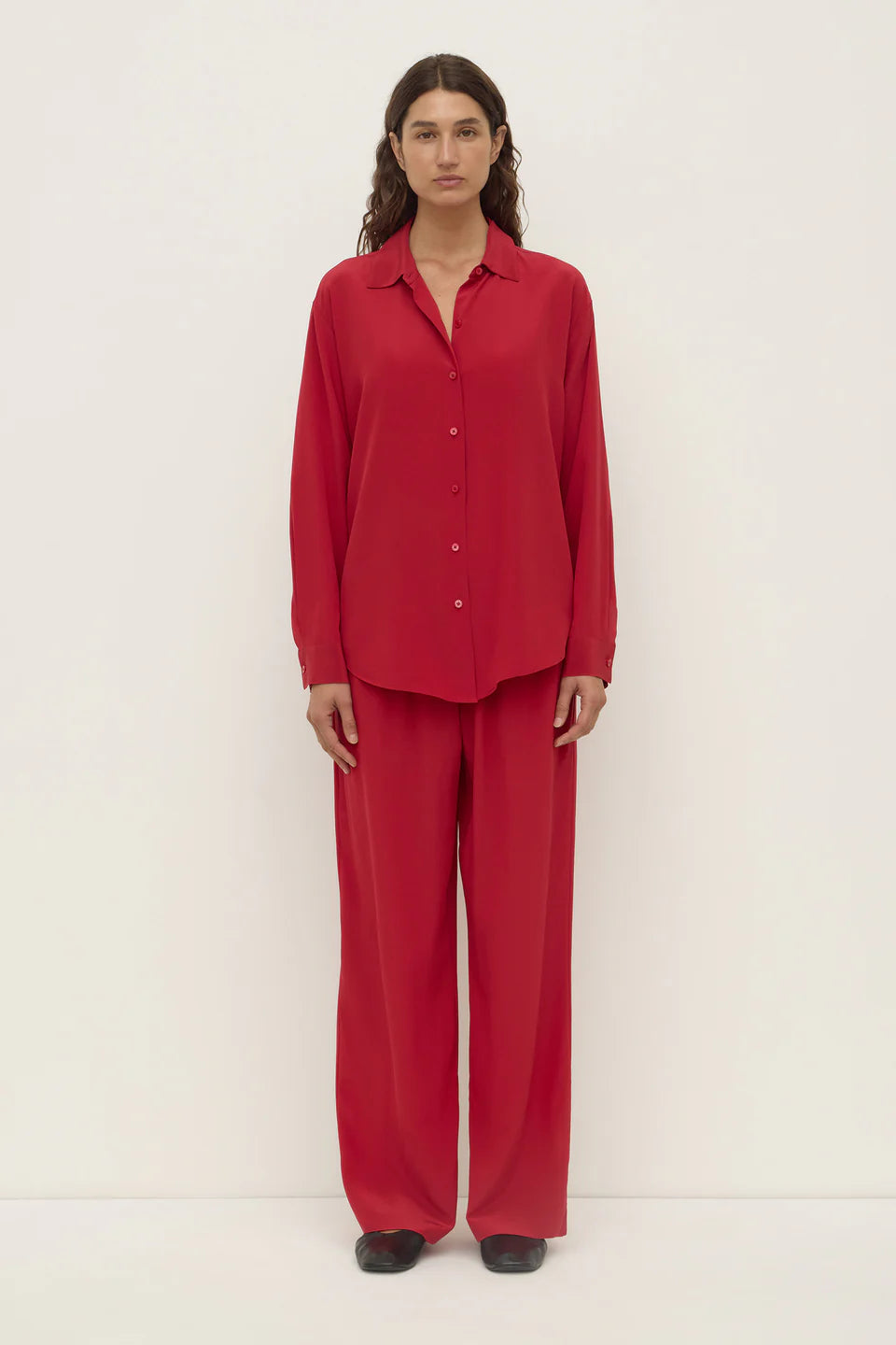 Betty Silk Shirt - Mulberry