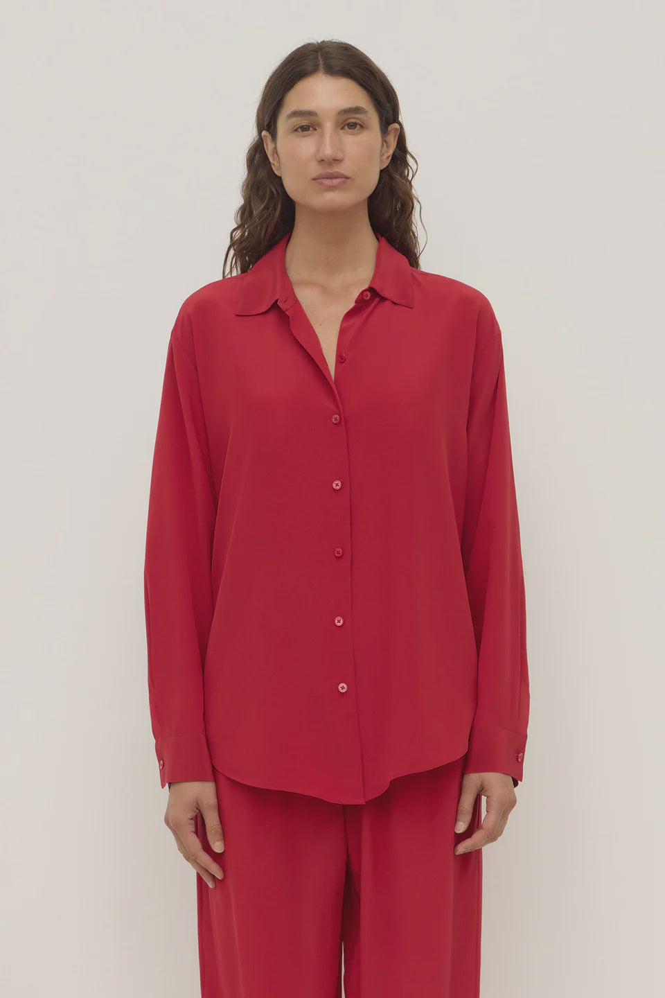 Betty Silk Shirt - Mulberry