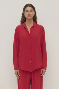 Betty Silk Shirt - Mulberry