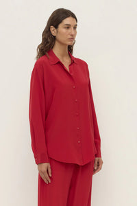 Betty Silk Shirt - Mulberry