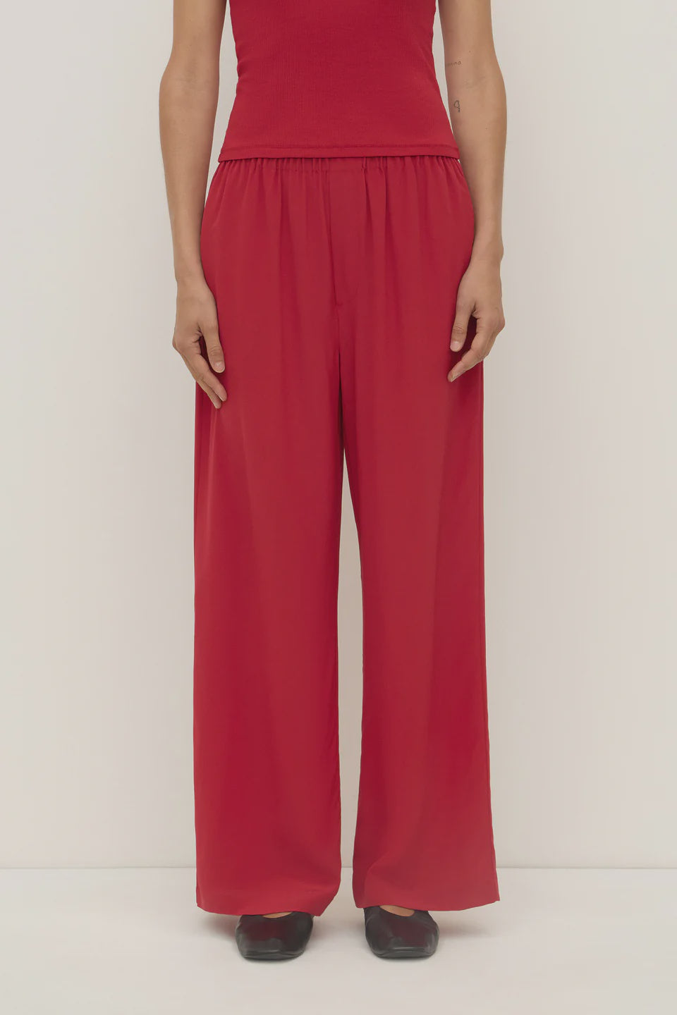 Betty Silk Pant - Mulberry