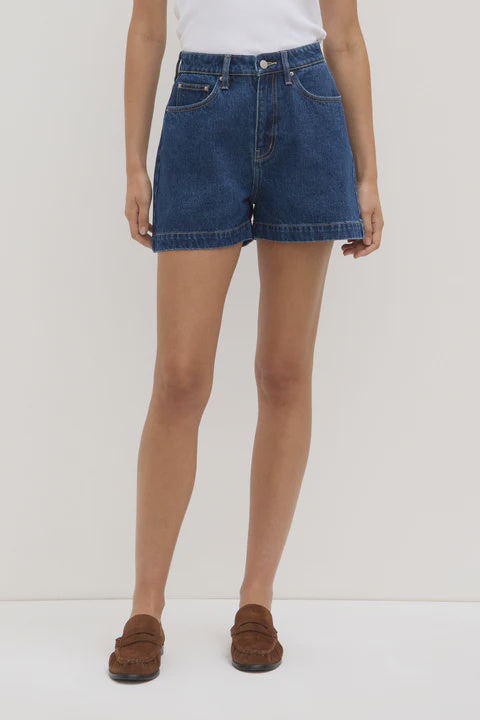 Boxy Denim Short - Heritage Blue