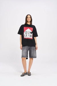 C'Est La Vie Oversize Tee