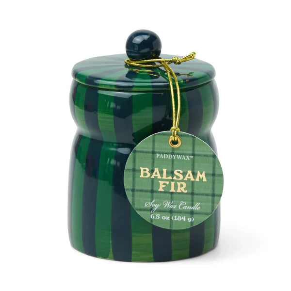 FESTIVE CABANA GREEN STRIPE - BALSAM & FIR