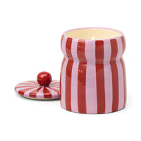 FESTIVE CABANA STRIPE PINK - PEPPERMINT