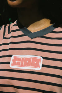 DOUBLE TROUBLE LS TEE - PINK