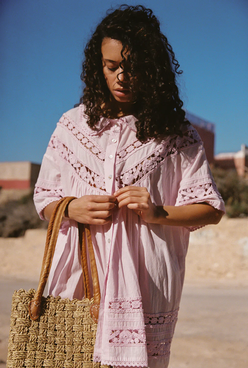 TESSERA NOLA BUTTON DOWN DRESS