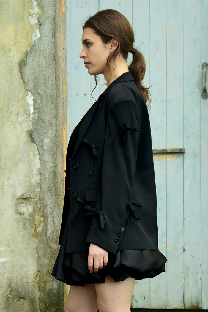 SAY IT ISN'T BOW Blazer - Black