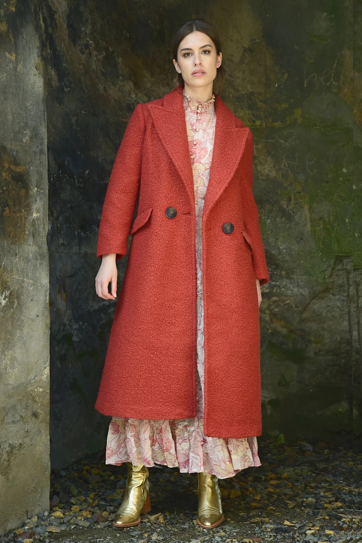 ACT THE COAT Coat - Rust