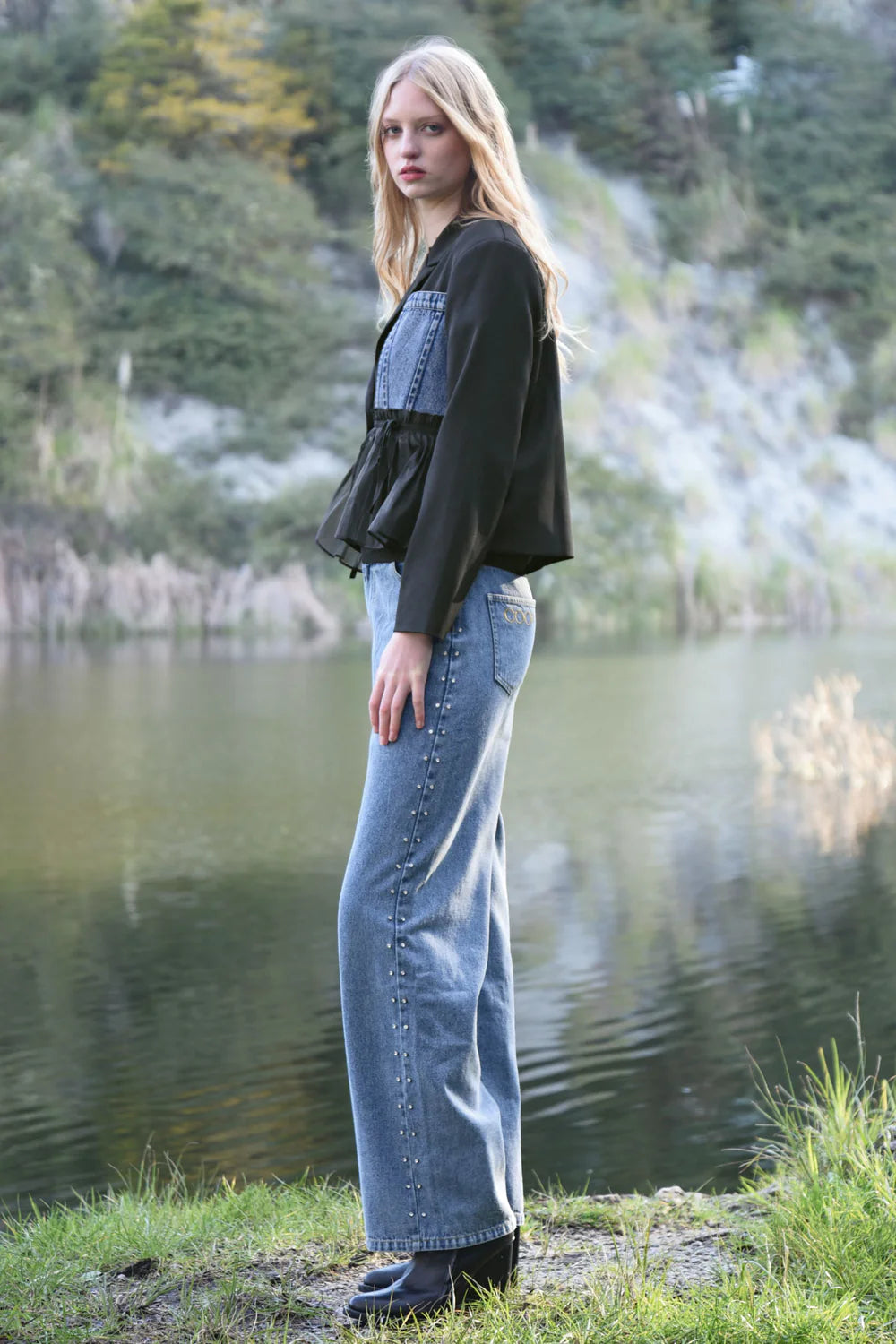 DIAMONDS IN THE DENIM Jean - Blue