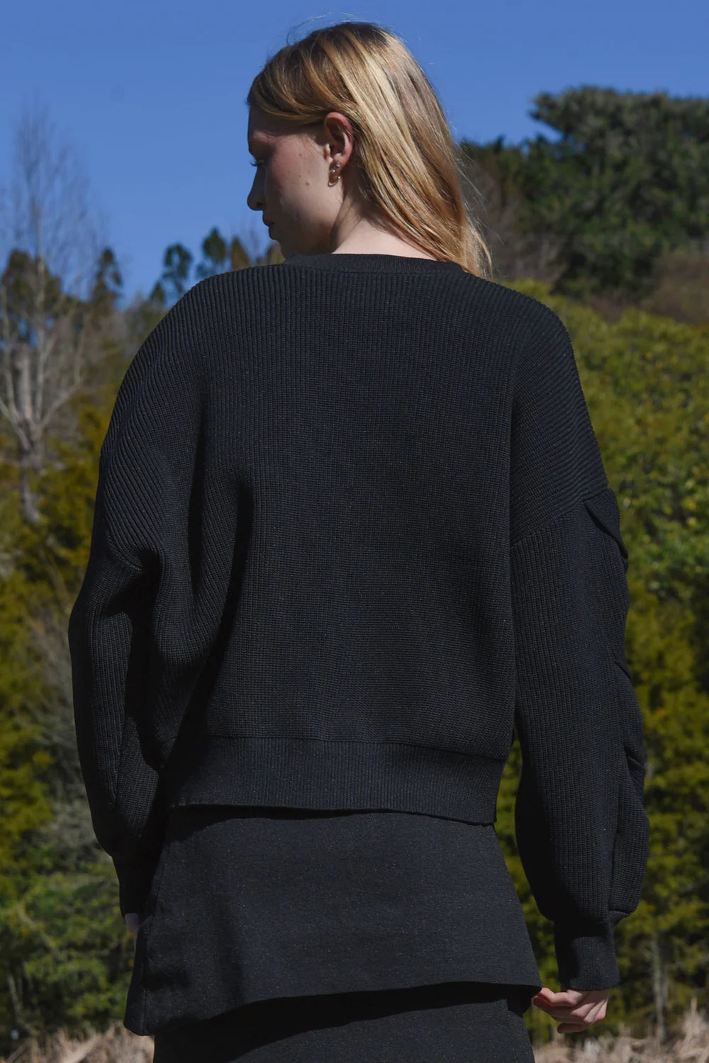 TWIST & SHOUT Cardigan - BLACK