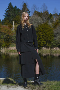 TWIST & SHOUT Cardigan - BLACK