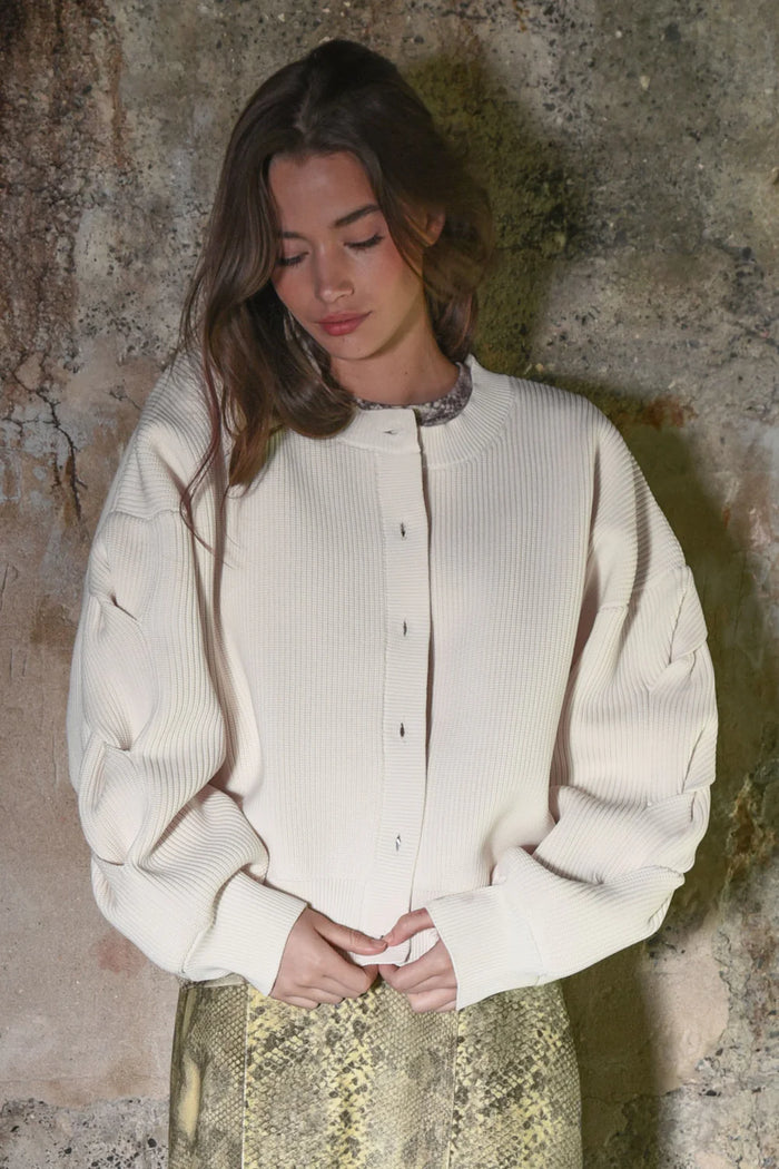 TWIST & SHOUT Cardigan - CREAM