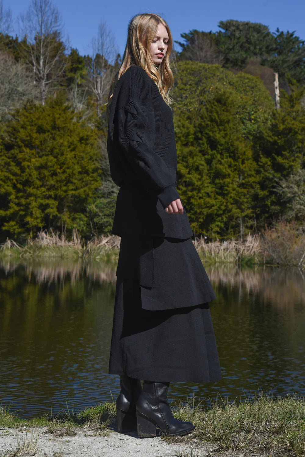 LAYERS OF LOVE Skirt - BLACK