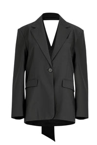 BOW TIED Blazer - Black