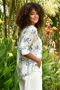 EASY BREEZY Shirt - Blue & White