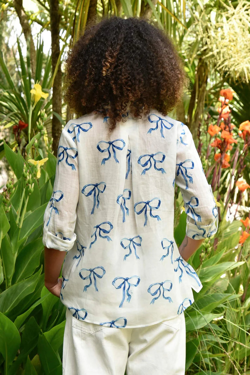 EASY BREEZY Shirt - Blue & White