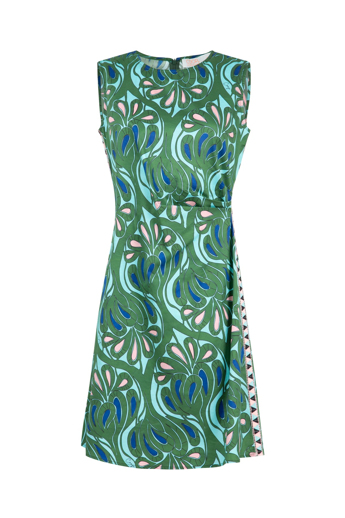 SHORT SHIFT Dress - GREEN & BLUE